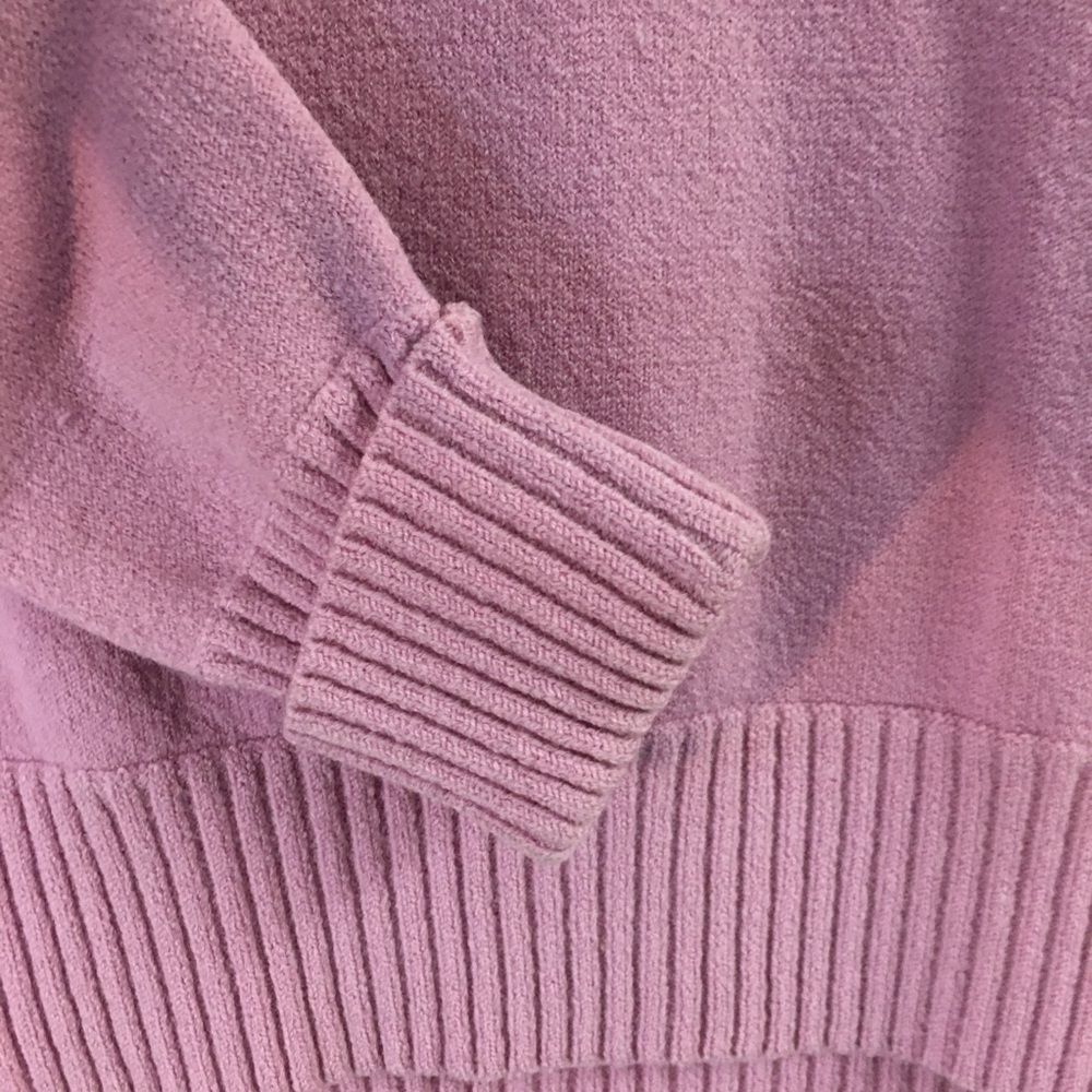 Banana Republic Sweater Medium Purple Fine Italian Merino Wool Turtlenec… - Picture 2 of 7
